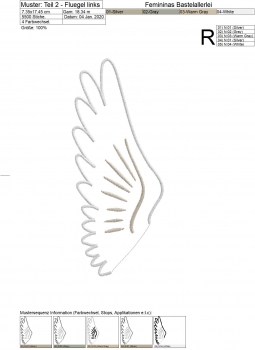 Preview: 3D-Applikation "Taube" (13x18) Preview: 3D-Applikation "Taube" (13x18)